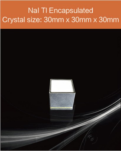 NaI Scintillation Crystal, NaI Scintillator, NaI crystal, Thallium Doped Sodium Iodide Scintillation Crystal, 30mm x 30mm x 30mm